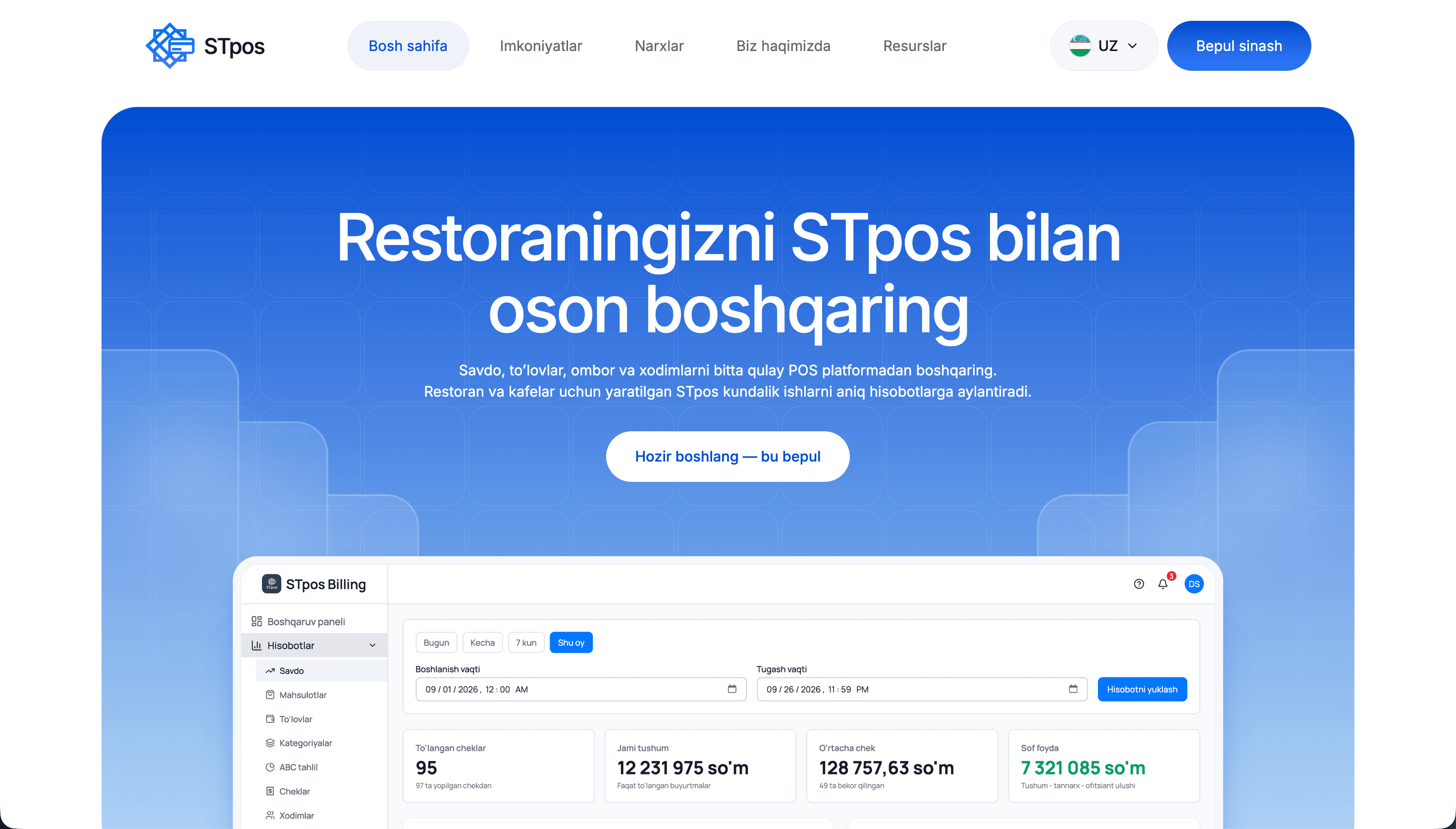 STpos loyiha skrinshoti